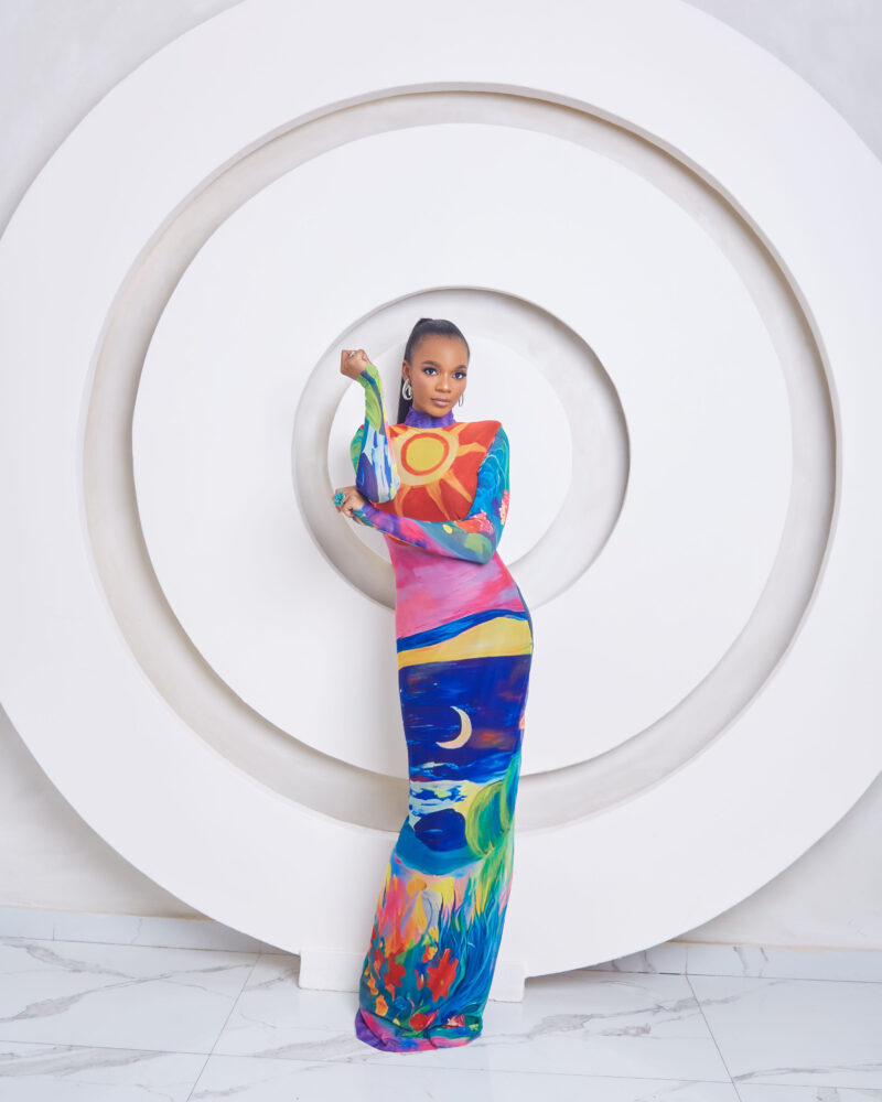 Cosmic Motion Maxi Dress