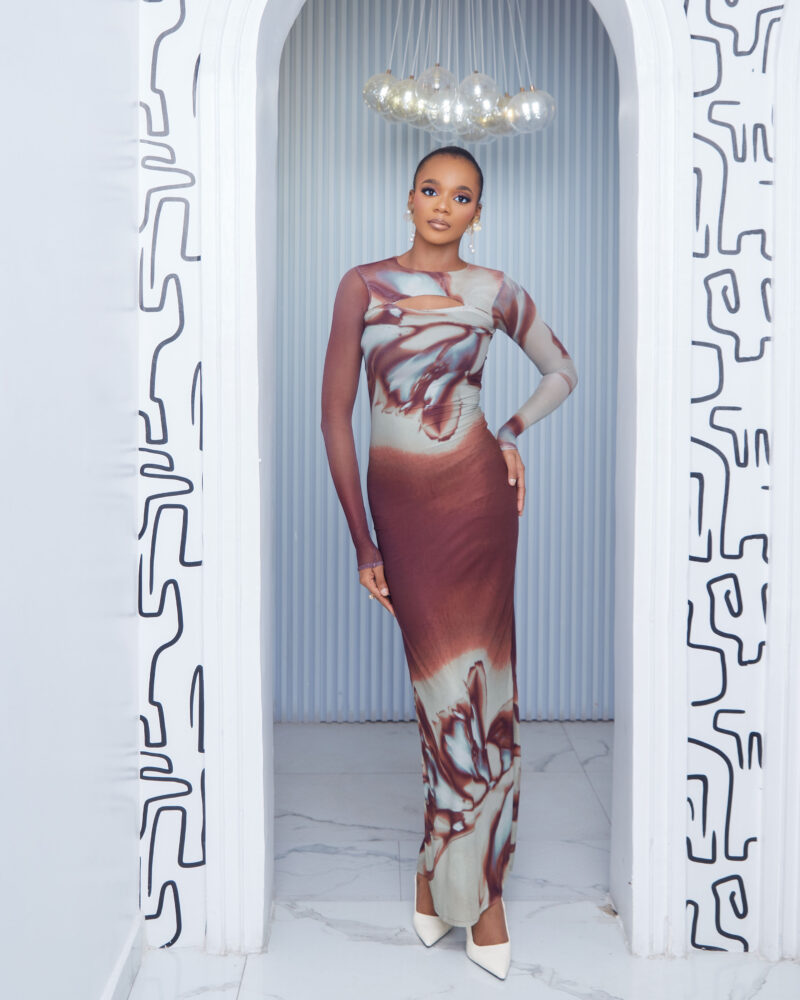 Drift Mesh Maxi Dress