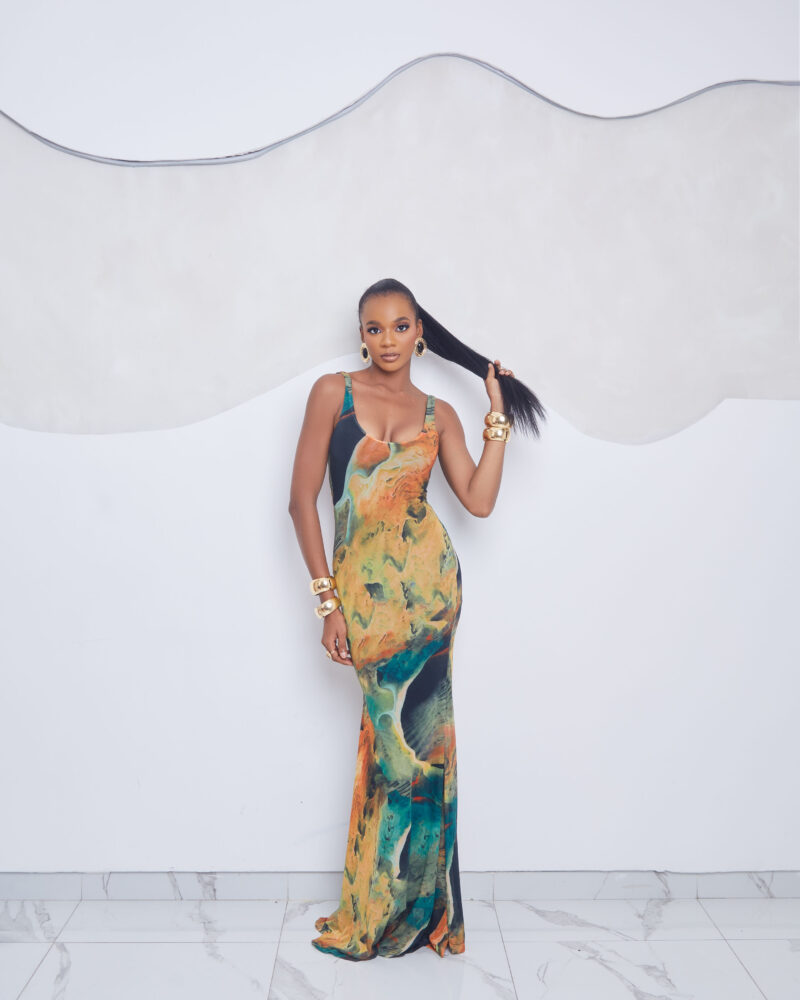 Terra Mesh Maxi Dress Sleeveless